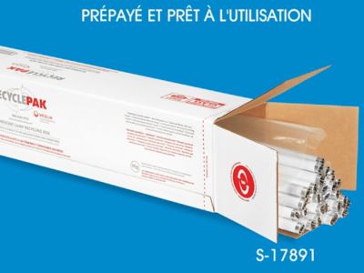 Ensembles de recyclage prépayés pour ampoules