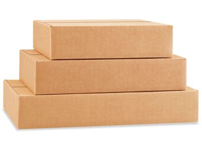 9 x 6 1/2 x 2 3/4 Cajas Kraft para Envíos - 23 x 17 x 7 cm S-3179 - Uline