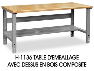 Dessus de table d'emballage