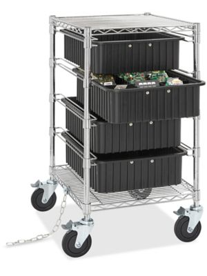 Storage Bin Carts, Rolling Bin Carts in Stock - ULINE - Uline