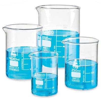 Béchers en verre
