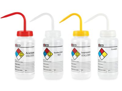 Bouteilles de lavage de sécurité