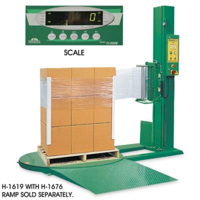 Semi-Automatic Stretch Wrap Machines with Scale in Stock - ULINE