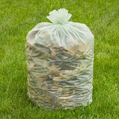 Uline Economy Trash Liners - Silver, 60 Gallon, .86 Mil