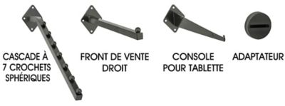 Accessoires de fixation murale