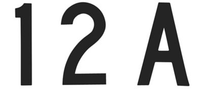 Vinyl Warehouse Labels - Letters & Numbers