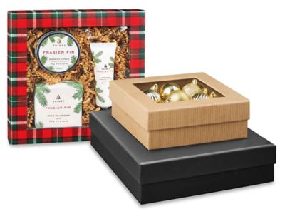High Gloss Gift Boxes - 10 x 10 x 8, Black S-22272 - Uline