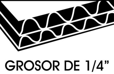 Caja de Corrugado Doble: Grosor de 1/4 pulg.