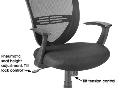 Mesh Office Chairs, Mesh Task Chairs In Stock - ULINE