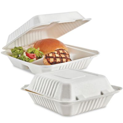 Contenants à charnière compostables