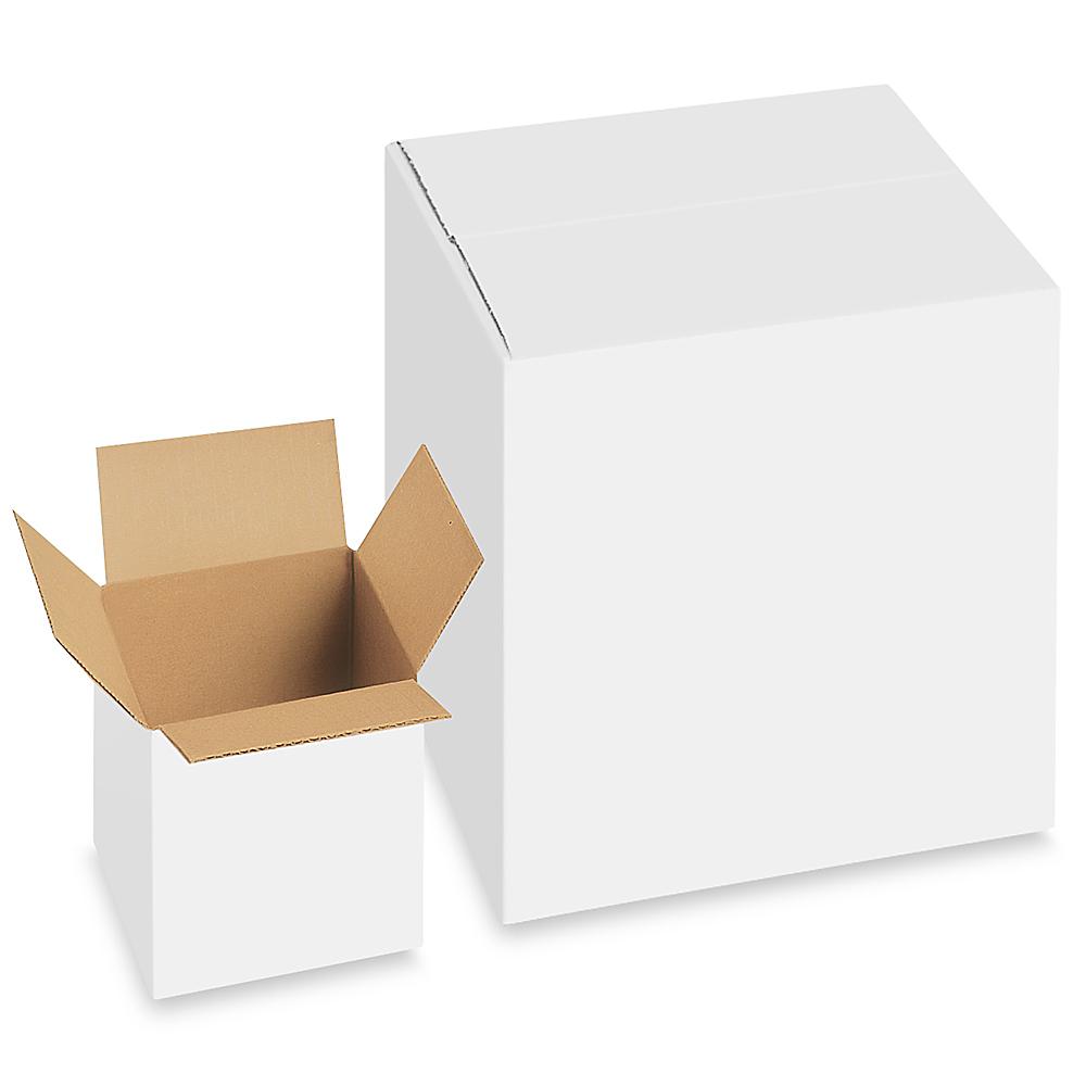 White Boxes, White Shipping Boxes, White Cardboard Boxes in Stock - ULINE
