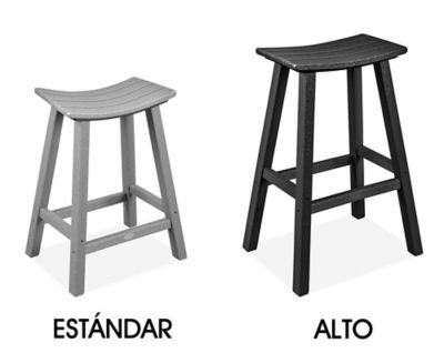 Bancos con Asiento Estilo Silla de Montar