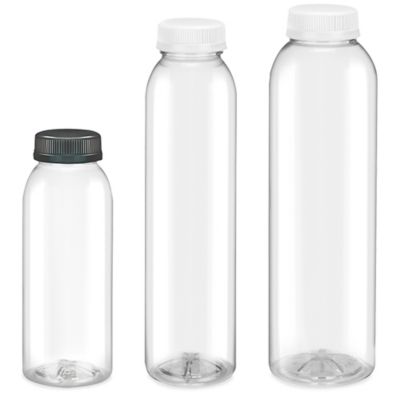 Clear Round Plastic Juice Bottles