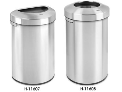 Uline Open Top Trash Cans