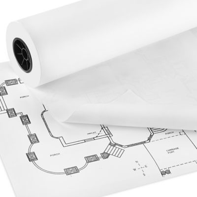 Plotter Paper, Plotter Paper Rolls, Blueprint Paper in Stock - ULINE