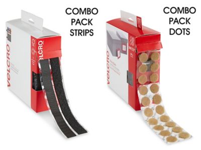Velcro® Brand Combo Strips Bulk Pack - 2 x 75', White S-23102W