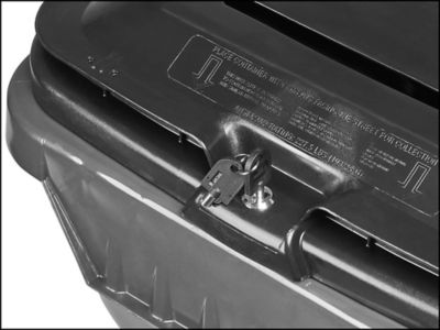 Uline Lockable Trash Can