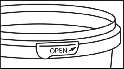 Couvercle pour contenants à épicerie fine inviolables