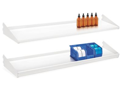 Tablettes supérieures pour poste de travail de laboratoire