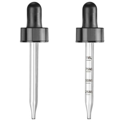 Bouchons pour compte-gouttes en verre