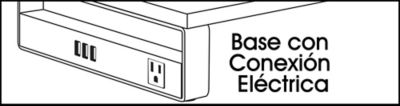 Base con Conexión Eléctrica