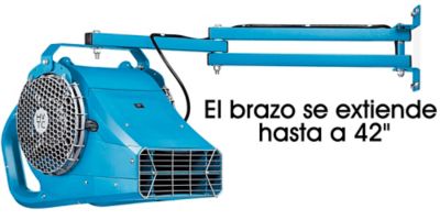 El brazo se extiende hasta a 42