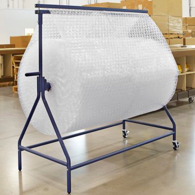 36 Telescoping Single Arm Bubble Wrap® Foam Roll & Protective Paper Floor  Unit Dispenser w/ Casters & Slide Cutter