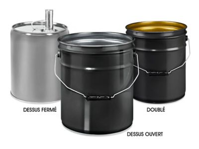 5 gallon deals metal buckets