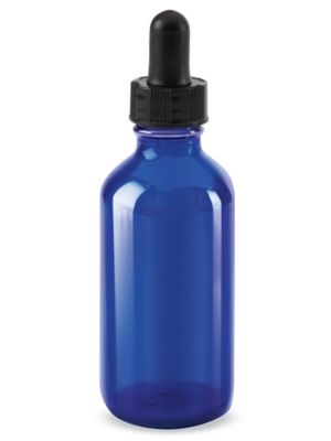 Blue Glass Dropper Bottle