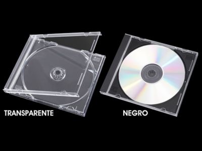 Caja para 2 cd jewelbox, transparente