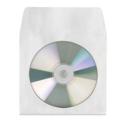 Pochettes à CD en papier, Pochettes pour CD – Blanc, Enveloppe à