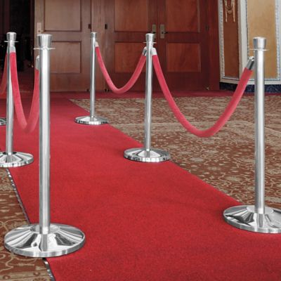 Light Gray Velvet Rope (#369) by Crowd Control DIRECT ROPE369