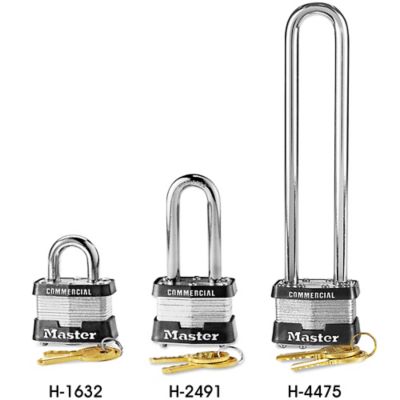 Uline Brass Padlock - Combination, 1 Shackle H-9820 - Uline