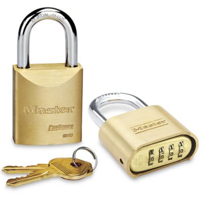 Brass Padlocks, Brass Combination Locks in Stock ULINE