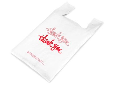 Small plastic discount thank you bags