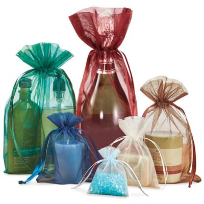 Bolsas de Tela de Organza, Bolsas de Tela de Organza para Regalo, Bolsas de  Tela de Organza para Recuerdos en Existencia - ULINE