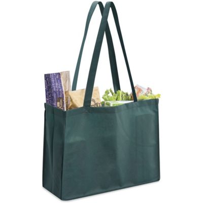 Reusable Shopping Bags - 12 x 10 x 14, White S-14328W - Uline