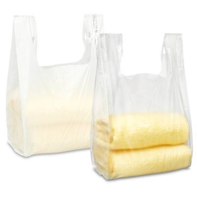 Plain T Shirt Bags T Shirt Shopping Bags in Stock ULINE