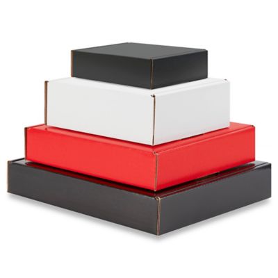 Cajas de Alta Calidad para Regalo - 10 x 10 x 3, Negras, 25 x 25 x 8 cm  S-15497 - Uline