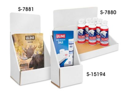 Cardboard Countertop Displays, Corrugated Displays in Stock ULINE