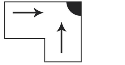 Quarter-Dome Safety Mirror