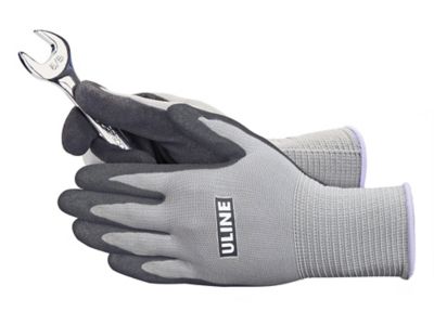 Uline Super Gription<sup>&reg;</sup> Foam Nitrile Coated Gloves