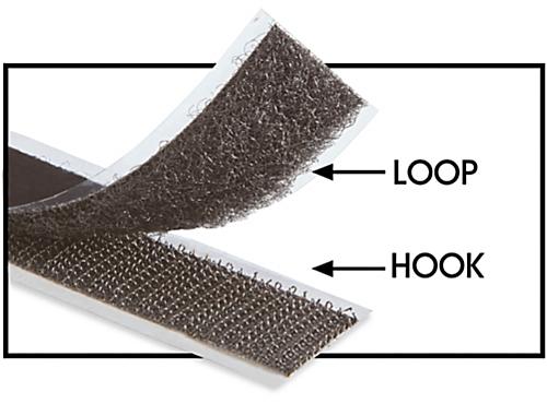 Velcro® Brand Perforated Straps - 1/2 x 6, Black S-23591 - Uline
