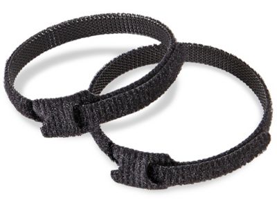 Velcro® Brand Perforated Straps - 1/2 x 6, Black S-23591 - Uline