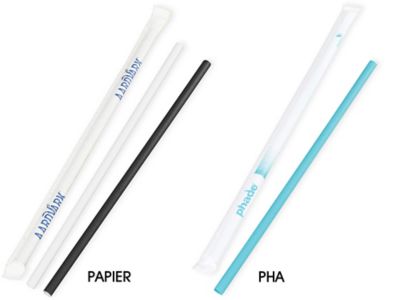 Pailles compostables