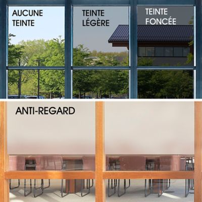 Film Fenêtre Miroir Unidirectionnel - Teinté Protection Solaire, Qualité Haute, Noir