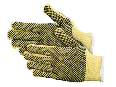 Gants en tricot en Kevlar<sup><small>MD</small></sup> à pois de PVC résistant aux coupures