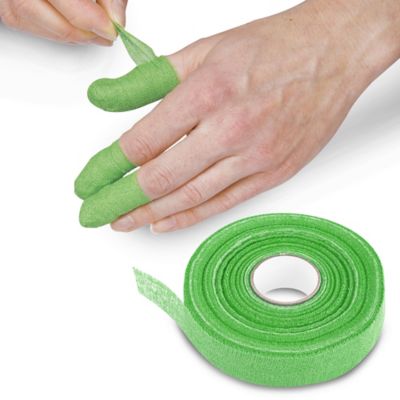 Finger Tape - Green - ULINE - Case of 16 - S-12528G