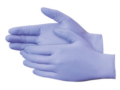 Guantes Morados de Nitrilo para Examinación, Guantes Morados Nitrilo, Cómodos Existencia - ULINE