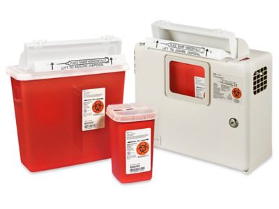 Sharps Containers, Needle Disposal Containers, Sharps Box in Stock ULINE